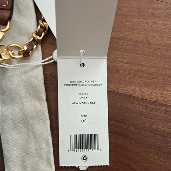 BNWT Tory Burch Elegant Brown and Cream Crossbody - Picture 2 of 9